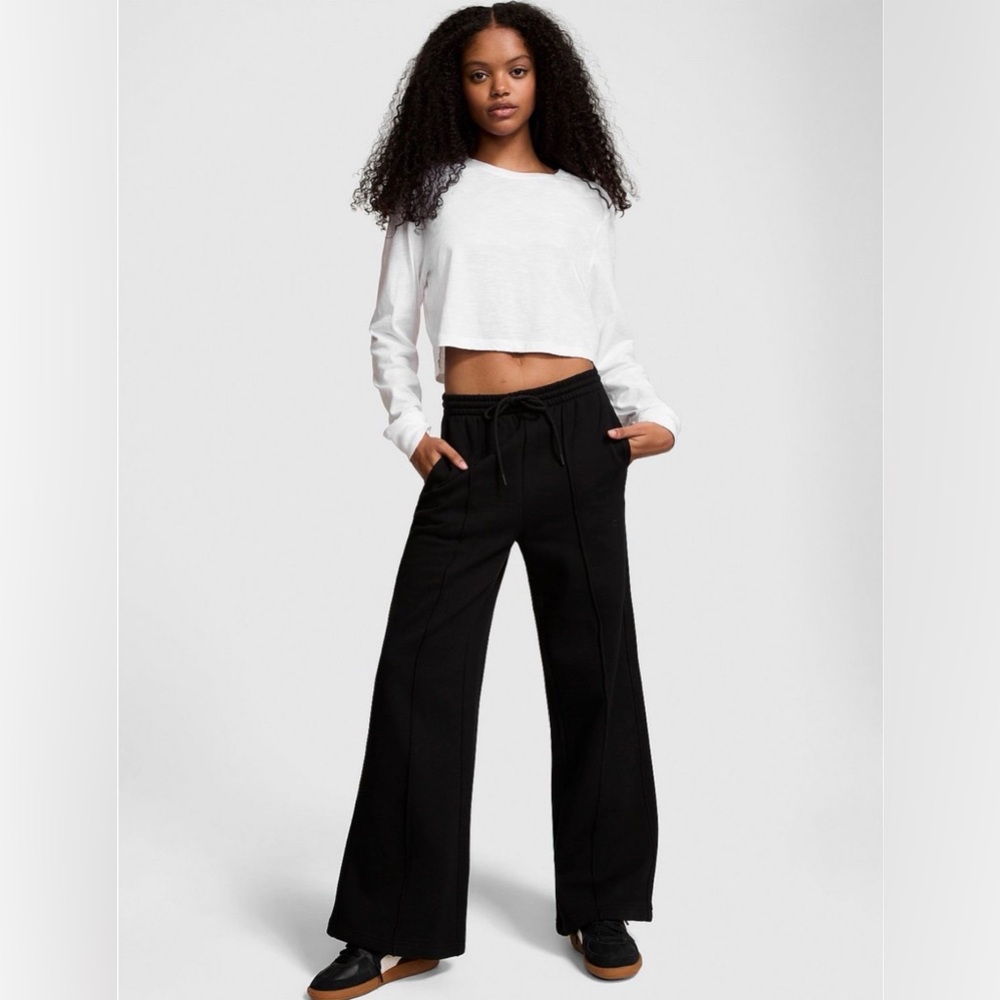 PINK Ivy Fleece Wide-Leg Sweatpants